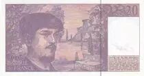 Frankreich 20 Francs - Debussy - Sign Vigier - 1993 - Serial D.045 - P.151