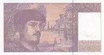 Frankreich 20 Francs - Debussy - Sign Vigier - 1993 - Serial J.046 - P.151