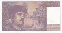 Frankreich 20 Francs - Debussy - Sign Vigier - 1995 - Serial W.047 - P.151