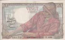 Frankreich 20 Francs - Fisher - 10-03-1949 - Serial T.199 - P.100
