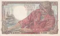 Frankreich 20 Francs - Fisher - 19-05-1949 - Serial Y.225 - P.100