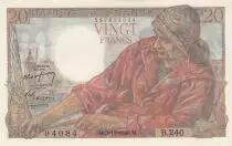 Frankreich 20 Francs - Fisherman - 03-11-1949 - S&eacute;rie B.240