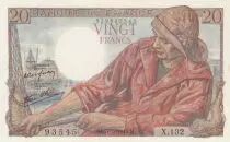 Frankreich 20 Francs - Fisherman - 17-05-1944- Serial X.132