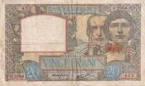 Frankreich 20 Francs - Science and Industry - 19-12-1940 - Serial O.2664 - P.92