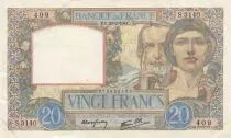 Frankreich 20 Francs - Science and work - 20-02-1941 - Serial S.3140
