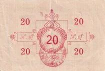 Frankreich 20 Francs - Ville - Saint-Quentin - 27-03-1915 - S&eacute;rie C