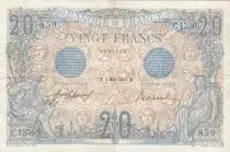 Frankreich 20 Francs  05-07-1912 Serial C.1356 - VF