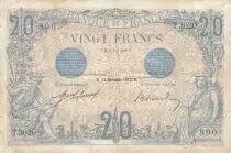 Frankreich 20 Francs -Blue - 13-11-1912 - Serial T.3020