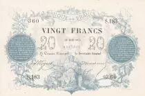 Frankreich 20 Francs Chazal - 30-08-1871 - Serial S.183-360