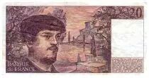 Frankreich 20 Francs Debussy - 1980 - Serial W.003 - Rare - Fay.66.01423