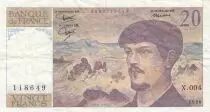 Frankreich 20 Francs Debussy - 1980 - Serial X.004