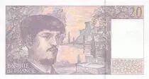 Frankreich 20 Francs Debussy - 1993 Serial E.039 - aUNC