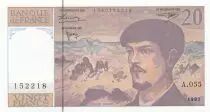 Frankreich 20 Francs Debussy - 1997 - Serial A.055