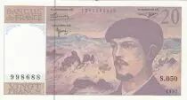 Frankreich 20 Francs Debussy - 1997 - Serial B.062