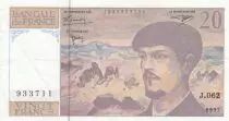 Frankreich 20 Francs Debussy - 1997 - Serial J.062