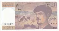 Frankreich 20 Francs Debussy - 1997 - Serial X.053