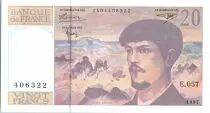 Frankreich 20 Francs Debussy - 1997 Serial E.057