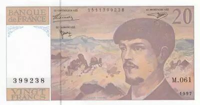 Frankreich 20 Francs Debussy - 1997 Serial M.61 - UNC