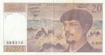 Frankreich 20 Francs Debussy - O.020 - 1987