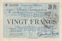 Frankreich 20 Francs Douai City - 1916