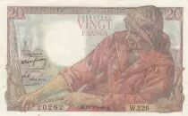Frankreich 20 Francs fisherman - 19-05-1949 - Serial W.226