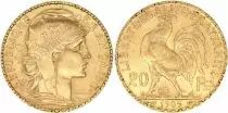 Frankreich 20 Francs Marian - Rooster 1909