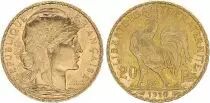 Frankreich 20 Francs Marian - Rooster 1910