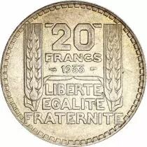 Frankreich 20 Francs Marian with laureate head -1933