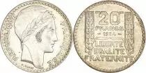 Frankreich 20 Francs Marian with laureate head -1934