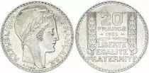 Frankreich 20 Francs Marian with laureate head -1937 Silver