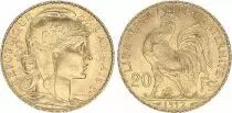 Frankreich 20 Francs Marianne - Coq 1912 - Gold
