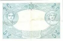 Frankreich 20 Francs Mercury and woman seated - 1906
