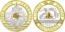 Frankreich 20 Francs Mont Saint-Michel - 1992 - VF