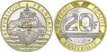 Frankreich 20 Francs Mont Saint-Michel - 1992