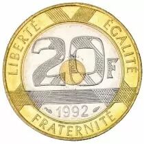 Frankreich 20 Francs Mont Saint-Michel - 1992