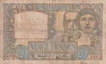Frankreich 20 Francs Science and Labour - 05-12-1940 - Serial S.2170