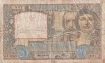 Frankreich 20 Francs Science and Labour - 11-06-1941 - Serial J.4283