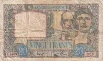 Frankreich 20 Francs Science and Labour - 19-12-1940 - Serial Z.2459
