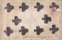 Frankreich 20 Sols - Indre et Loire - Caisse Patriotique municipalit&eacute; de Lahaye - 1792 - sur carte &agrave; jouer