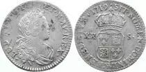 Frankreich 20 Sols Louis XV - Arms of France-Navarre - 1719 W