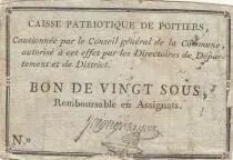 Frankreich 20 sous - Vienne - Poitiers - 1791