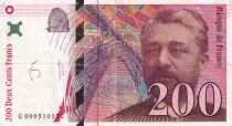 Frankreich 200 Francs - Eiffel - 1995 - Letter G - P.159