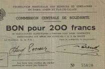 Frankreich 200 Francs - F�d�ration r�gionales des mineurs du Nord, Anzin et Pas-de-Calais - 1939-1945