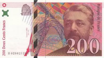 Frankreich 200 Francs - Gustave Eiffel - Tour Eiffel - 1996 - Lettre H - P.159