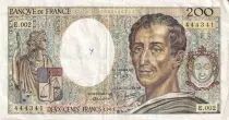 Frankreich 200 Francs - Montesquieu - 1981 - S&eacute;rie D.002