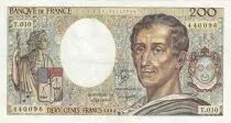 Frankreich 200 Francs - Montesquieu - 1982 - Serial T.010