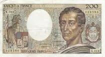 Frankreich 200 Francs - Montesquieu - 1982 - Serial X.013 - F.70.02