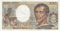 Frankreich 200 Francs - Montesquieu - 1982 - Serial Y.013 - F.70.02