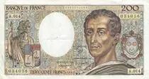 Frankreich 200 Francs - Montesquieu - 1983 - Serial A.014 - F.70.03