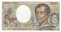 Frankreich 200 Francs - Montesquieu - 1983 - Serial D.014 - F.70.03